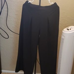 Black wide leg pants